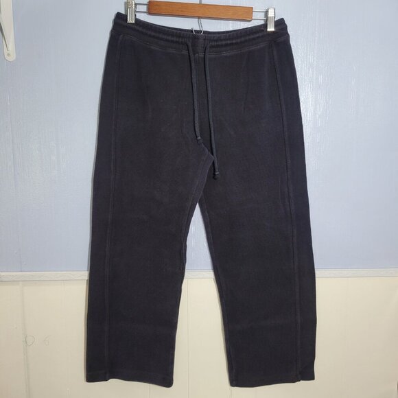 Caribbean Joe Let Go Small Black Pull On Drawstring Heavy Sweatpants - Picture 3 of 10